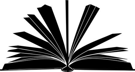 Open book with fanned pages, symbol of knowledge, learning, and imagination, perfect for education.