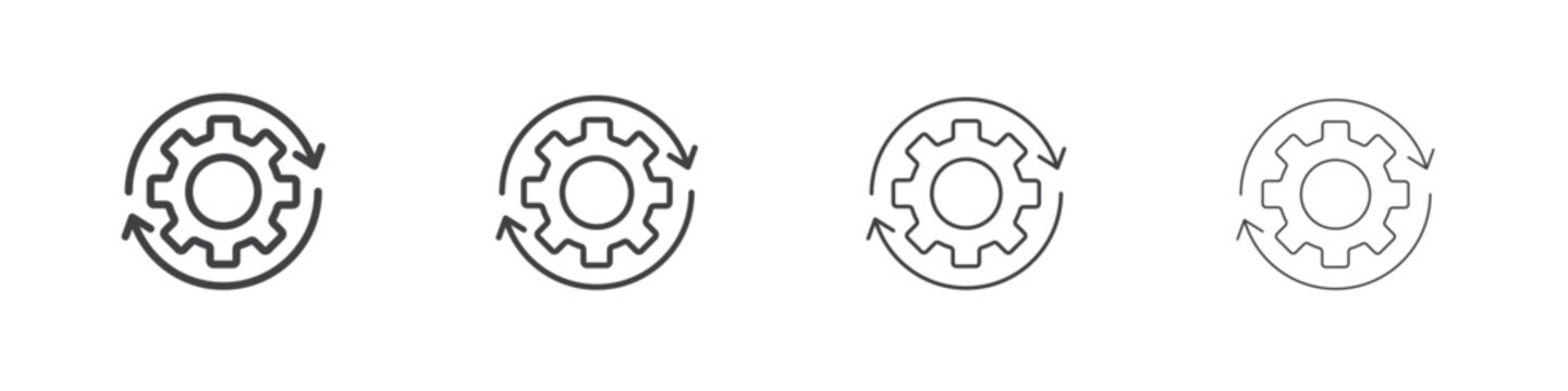 Operation icon simple vector line art symbol