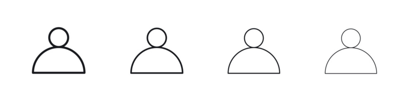 Individual icon simple vector line art symbol