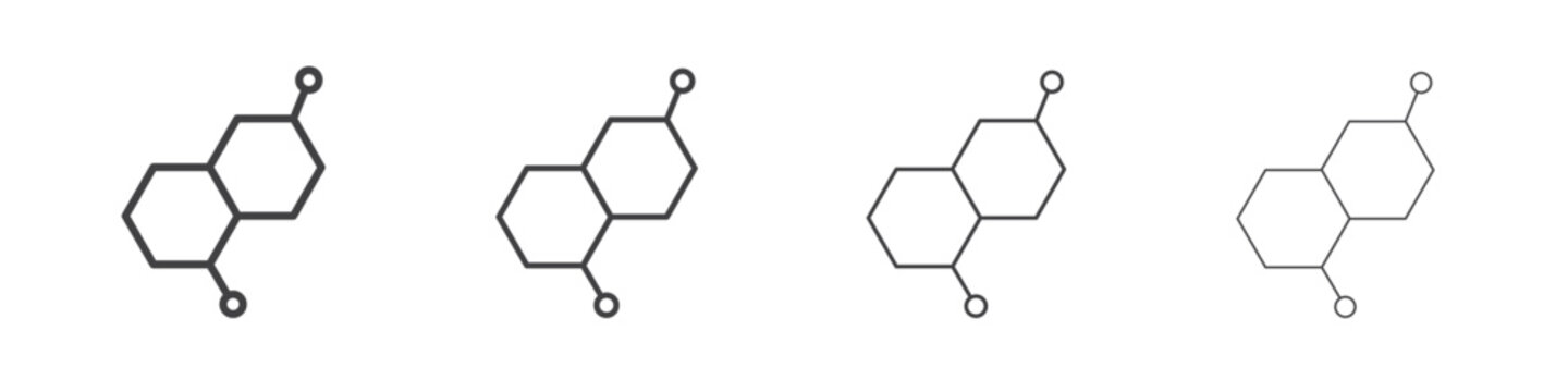 Hormones icon simple vector line art symbol