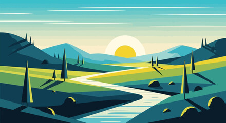 road to the mountains