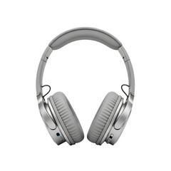 Elegant Gray Wireless Headphones High-Fidelity Audio, Noise-Cancelling Comfort