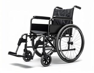 Fototapeta premium Mobility Aid A Wheelchair for Enhanced Accessibility and Independence on White Background