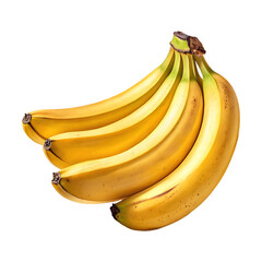 Fresh Bananas Isolated on White Background