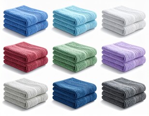 Soft, Absorbent Hand Towels 12-Pack Variety Set in Multiple Colors