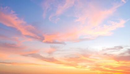 Fototapeta premium Pastel sunset clouds