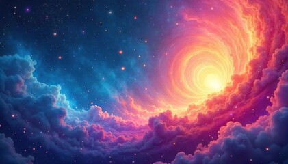 Ethereal, vibrant aura of swirling colors; spiritual energy visualized in a captivating abstract image  Perfect for meditation, yoga, or spiritual themes ,  aura,  colors,  religion