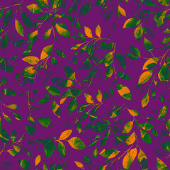 Fototapeta premium Abstract Seamless Pattern Design, Repeatable Textile Fabric Print, Multicolor Allover Floral Design