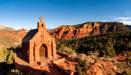 Chapel among red rocks, Sedona, Arizona