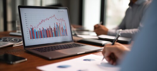 businessman working on laptop