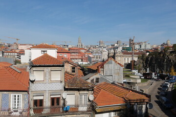 Obraz premium view of the old town of porto
