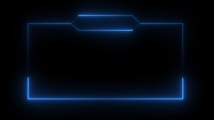live streaming neon text frame animation box frame neon frame live streaming game live Stream overlay animation for live streaming video Titles 4k - Powered by Adobe