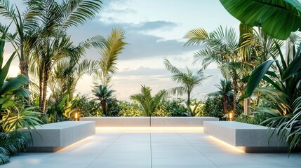 Fototapeta premium Tropical patio design