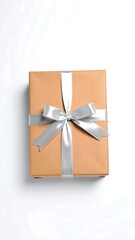 Gift box with elegant ribbon