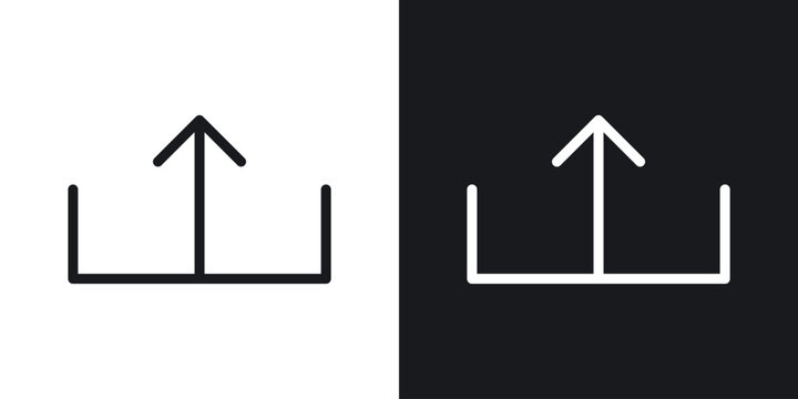 Export icons in flat and thin stroke style