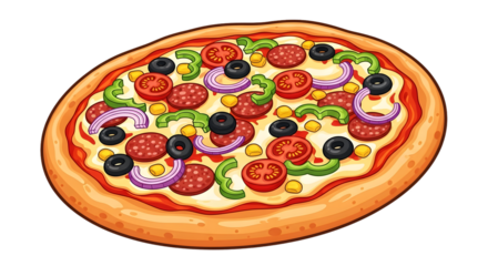 Anatomical illustration of a human heart, isolated on transparent background, showcasing its intricate structure and vascular network for medical and educational purposes