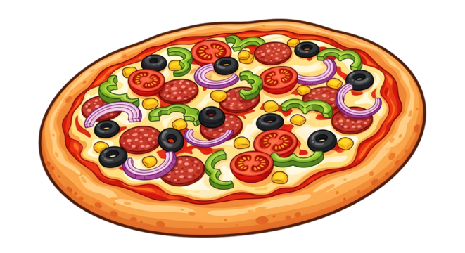 Anatomical illustration of a human heart, isolated on transparent background, showcasing its intricate structure and vascular network for medical and educational purposes