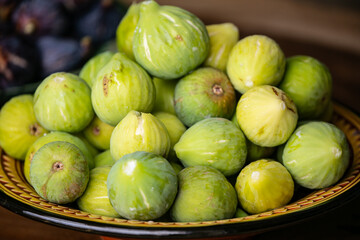 fresh figs in a bowl
