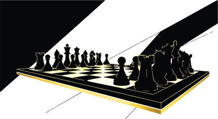 Strategic chess game set up for a decisive match on a classic board.