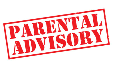 Parental Advisory stamp, Parental Advisory sign on red ink, Parental Advisory vector, Parental Advisory sticker, Parental Advisory sticker, Parental Advisory distressed texture on white background