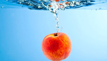 Peach plunging into water
