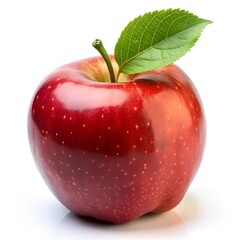 red apple isolated on white