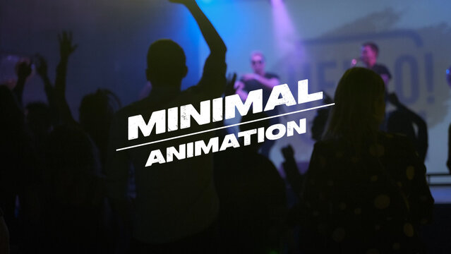Minimal Text Animation Template