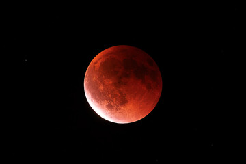 Blood Moon during a Lunar Eclipse
