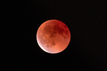 Obraz premium Blood Moon during a Lunar Eclipse 