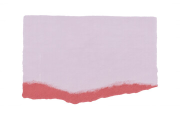Obraz premium Pink paper fragment revealing transparent background, adding soft color and textural element to graphic compositions