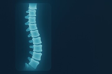 An X-ray Image Demonstrating the Structure and Segmentation of a Human Spine, Highlighting the Vertebrae and Intervertebral Discs in a Radiographic View.
