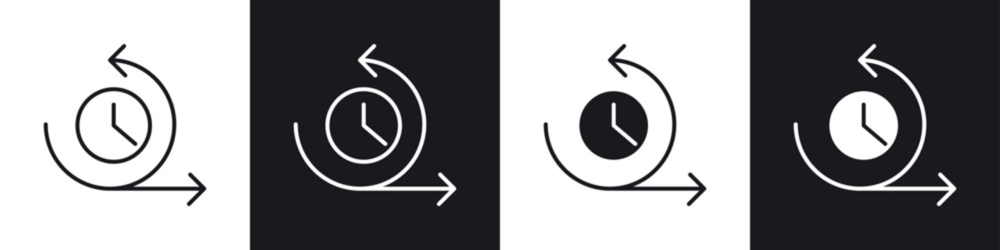 Agile icon symbol collection on white background.