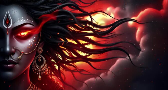 Kalaratri, Avatar of Durga Maa, Happy Dasara 2025, Navratri series videos, Navratri 2025