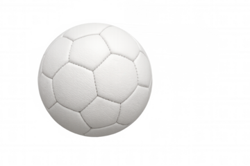Classic white soccer ball rotating on a transparent background, perfect for sports-themed projects