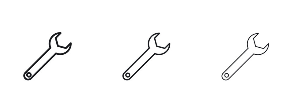 Wrench icon vector Logo Designs - Stock vectors.