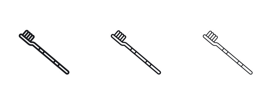 Toothbrush icon vector Logo Designs - Stock vectors.