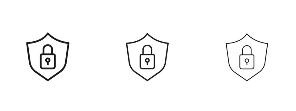 Security icon vector Logo Designs - Stock vectors.