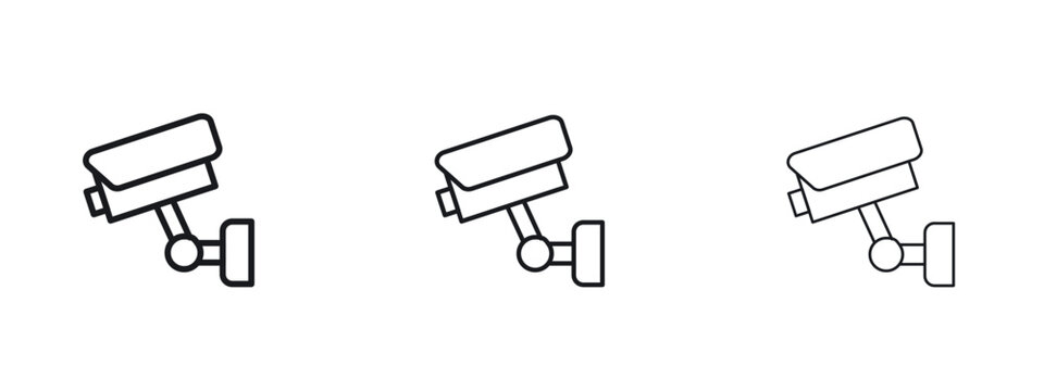 Security camera icon vector Logo Designs - Stock vectors.