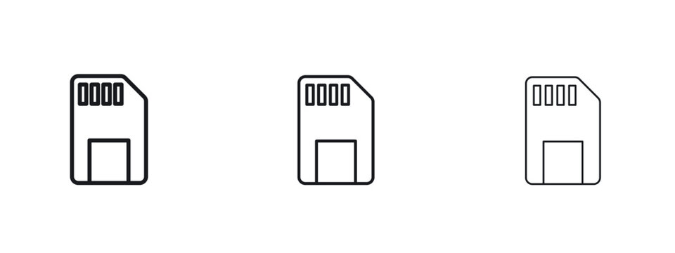 Sd card icon vector Logo Designs - Stock vectors.