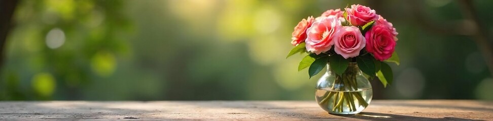 Serene meditation scene featuring a vase of vibrant roses, creating a peaceful and tranquil atmosphere perfect for mindfulness and relaxation , botany, nature, gentle