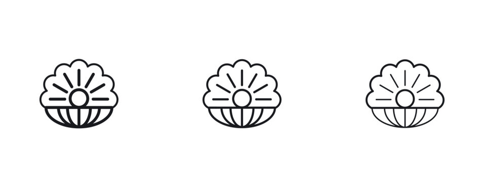 Pearl icon vector Logo Designs - Stock vectors.