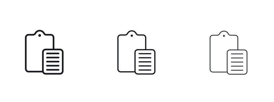 Paste icon vector Logo Designs - Stock vectors.