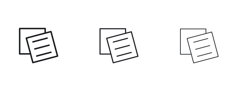 Note sticky icon vector Logo Designs - Stock vectors.