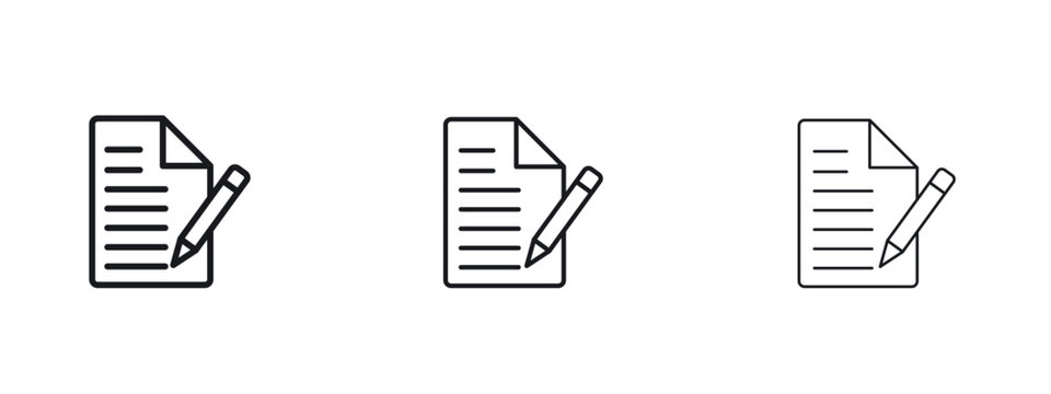 Note icon vector Logo Designs - Stock vectors.