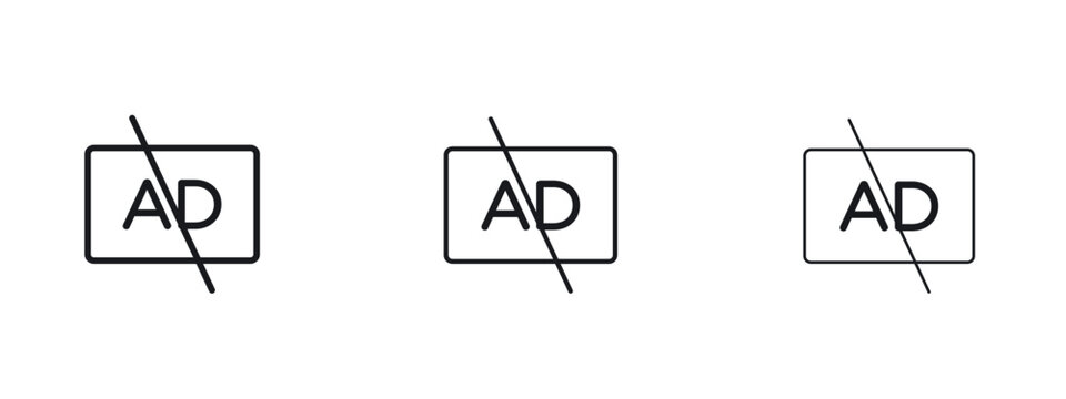 No audio description icon vector Logo Designs - Stock vectors.