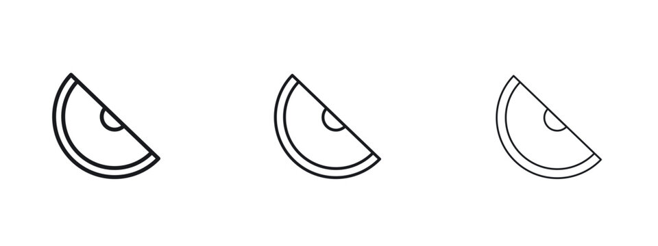 Melon icon vector Logo Designs - Stock vectors.