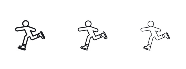 Fototapeta premium Ice skate icon vector Logo Designs - Stock vectors.