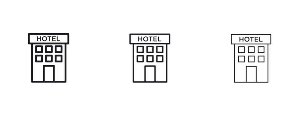 hotel icon vector Logo Designs - Stock vectors.