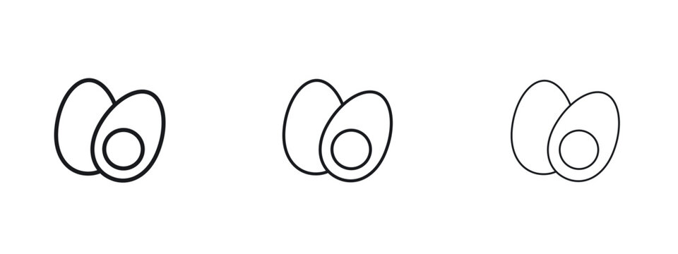 Egg icon vector Logo Designs - Stock vectors.