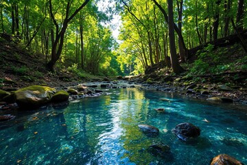 Fototapeta premium Sapphire Stream 